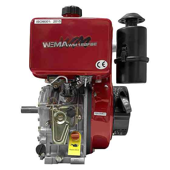 Двигатель дизельный Weima WM188FBE (вал под шлицы) 12 л.с. эл.старт, съемный цилиндр Харьков