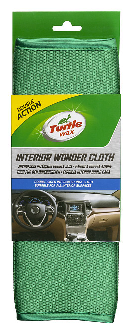 TURTLE WAX X5533 — Мікрофібра двостороння для інтер'єру 320×280 мм | Серветка для догляду за салоном автомобіля Ковель - фото 1