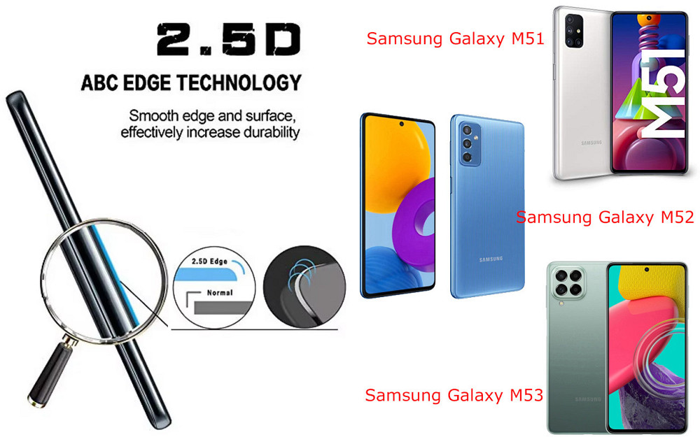 Захисне скло ArmorGlass для Samsung Galaxy M51, Galaxy M52, Galaxy M53 – стійке до подряпин та ударів Київ - фото 2