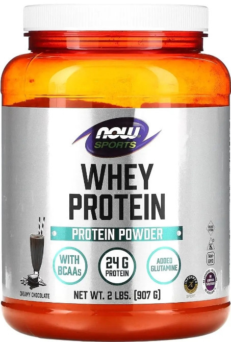 Сироватковий протеїн NOW Foods Sports Whey Protein 907 г вершковий шоколад Київ - фото 1