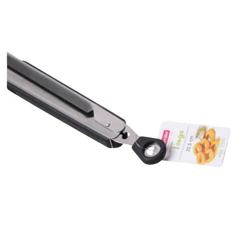 Щипці нержавіюча сталь 35,5см з силіконовими вставками на ручках 7519 KAMILLE Житомир