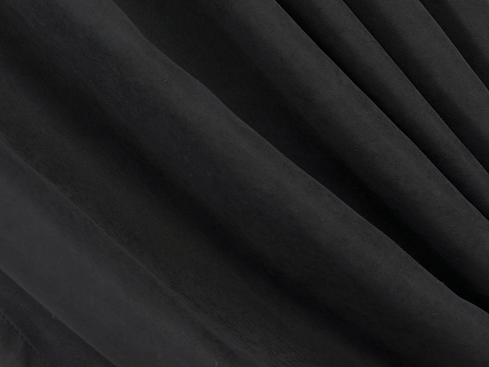 Комплект коротких штор VR-Textil Микровелюр Petek YL № 2017ш Черный 140х170 см 2 шт (35-0434) Киев - изображение 5