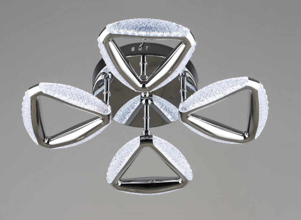 Люстра світлодіодна акрилова Sirius B YH1302/4 CH 24W Коломия - фото 1