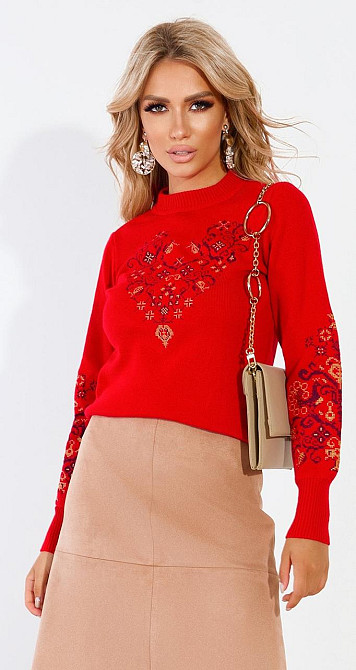 Свитер с вышивкой (42-44) Киев - изображение 1