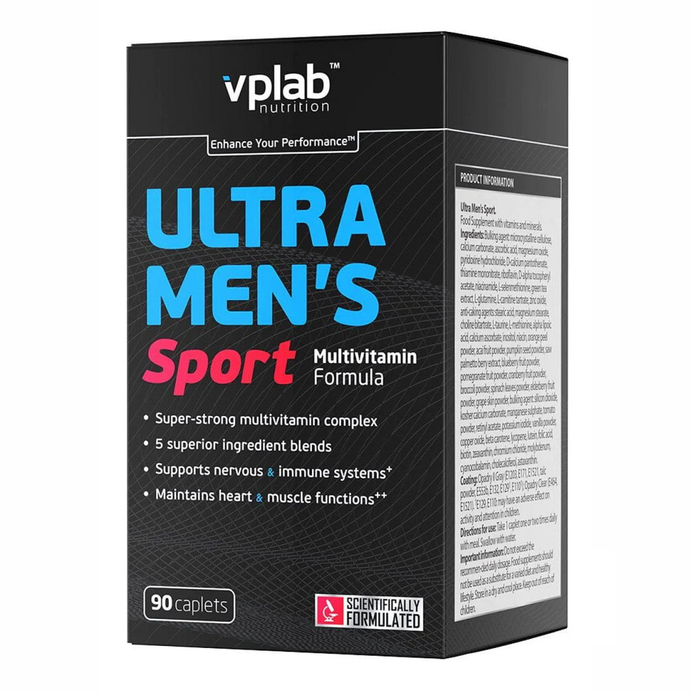 Вітаміни для чоловіків VP Lab Ultra Men's Sport Multivitamin 90 caps Київ - фото 1