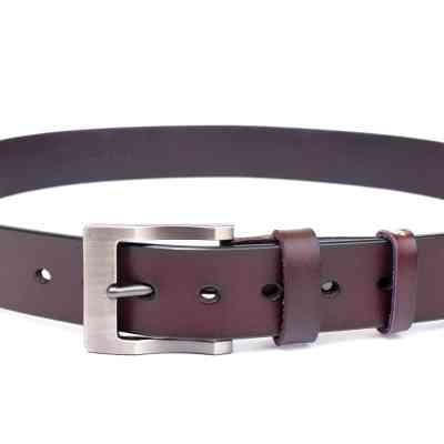 Ремень Vintage Мужской с классической пряжкой Коричневый (20357) Винница