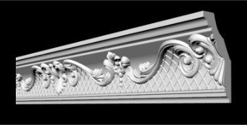 Потолочный плинтус 2м   GP-26  118х54x2000mm подходит для натяжных потолков Днепр - изображение 1