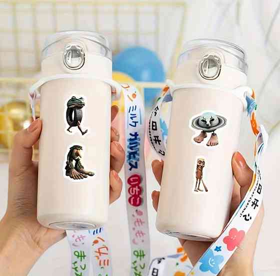 Набір паперових наклейок 500 шт «Тунг Тунг Сахур» – кумедні персонажі, 8 дизайнів Київ