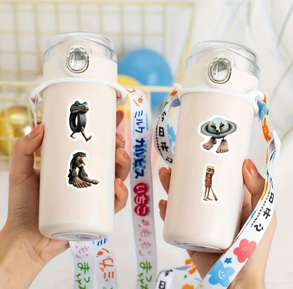 Набір паперових наклейок 500 шт «Тунг Тунг Сахур» – кумедні персонажі, 8 дизайнів Київ - фото 3