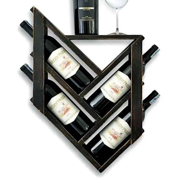 Настінна винна полиця "Когавара" венге Миколаїв - фото 1