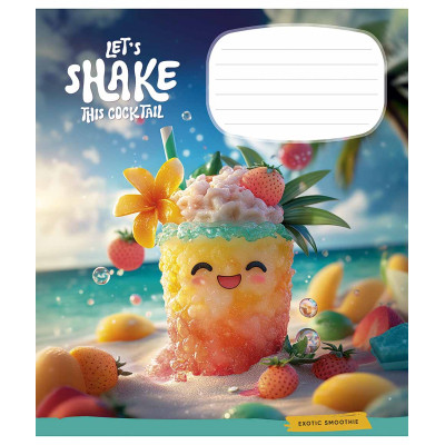 Зошит Школярик Exotic drinks 12 аркушів коса лінія (012-3541C) Вінниця - фото 2