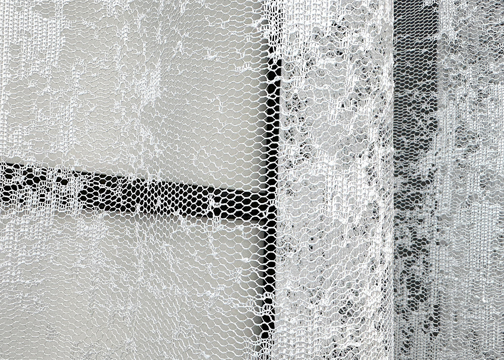 Короткая тюль, высотой 1,2м, жаккард 