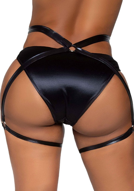 Пояс для панчіх сексуальний з гартерами Leg Avenue Money Maker, чорний, One Size Sex Aura Київ - фото 2