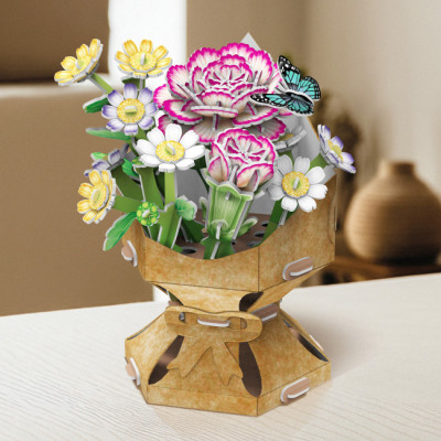 Пазл Cubic Fun трехмерный Букет цветов Гвоздики (W3300h) Винница - изображение 3