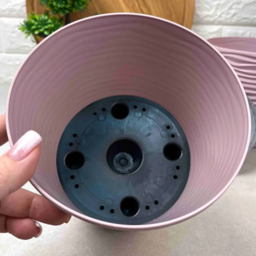 Вазон Ф'южн зі вставкою 23,5*22см низький фрезія Алеана Житомир