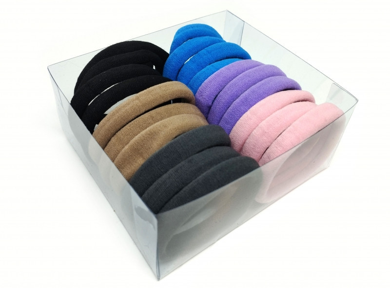 Гумки для волосся пастель із мікрофібри 20 шт Київ - фото 1