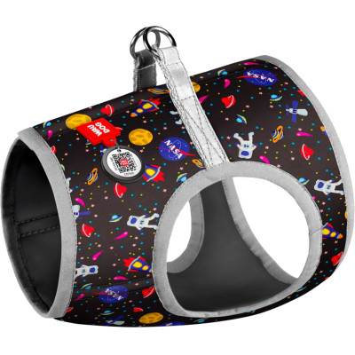 Шлей для собак WAUDOG Clothes с QR паспортом "NASA" XS1 (2913) Винница - изображение 1