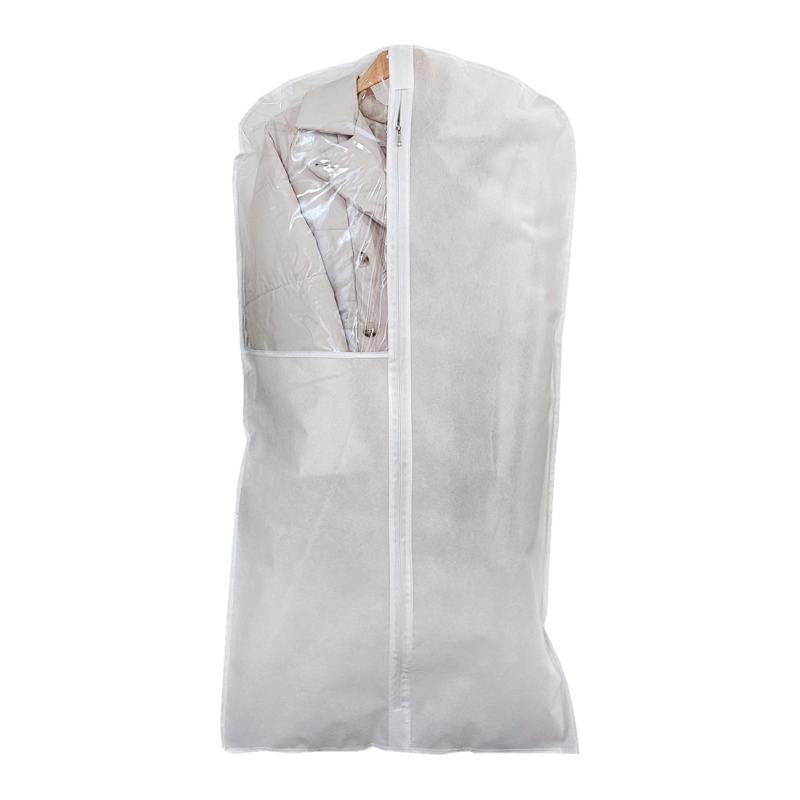Чохол для верхнього одягу із прозорою ПВХ вставкою 120х60 см HCh-120-White (Білий) Суми - фото 4