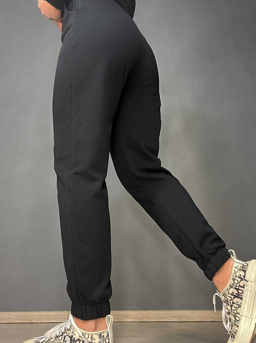 Штани жіночі Joggy 7631 спортивні джоггери трикотажні зі швом стрілкою попереду чорні, чорний, XS Київ - фото 13