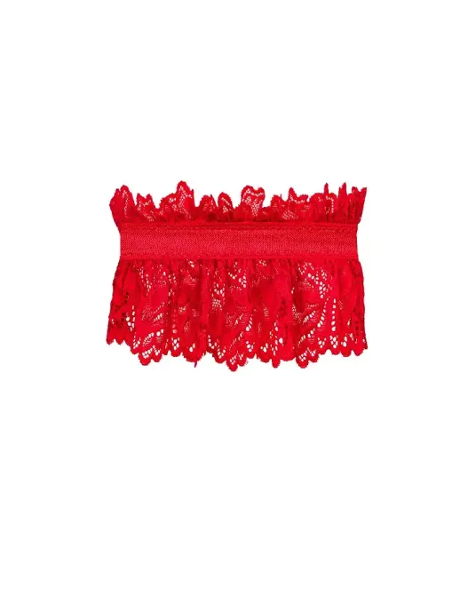 Ажурна підв’язка Obsessive Amor Cherris garter, red Львів - фото 3