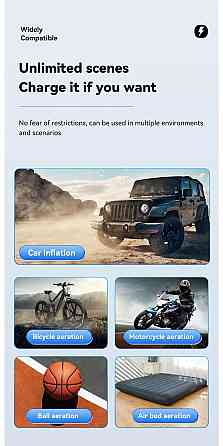 Автомобільний пилосос ESSAGER (color box) Geocentric Multi-function Cordless Pump Vacuum Cleaner Black (EXD05-DX01-Z) Киев