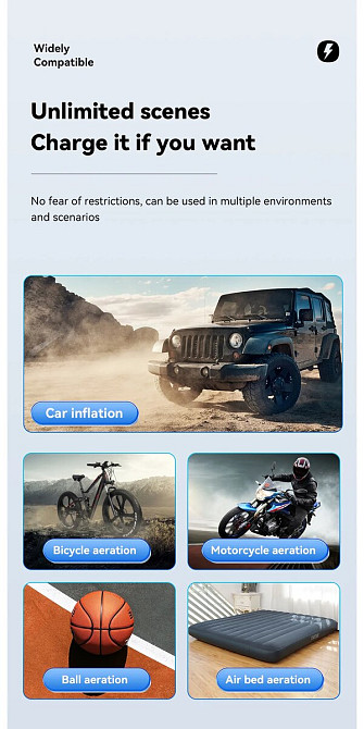 Автомобільний пилосос ESSAGER (color box) Geocentric Multi-function Cordless Pump Vacuum Cleaner Black (EXD05-DX01-Z) Київ - фото 3