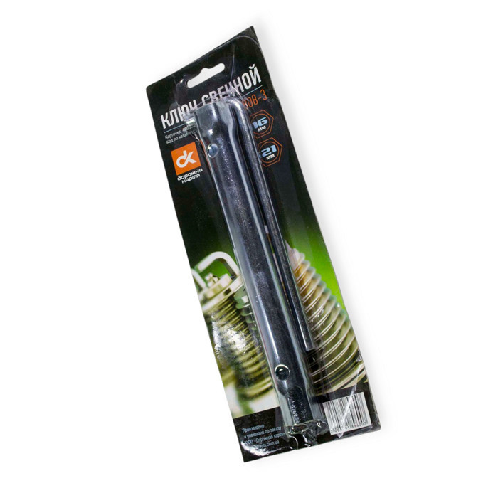 Ключ свічковий трубчастий 16/21 двосторонній з коміром Мукачево - фото 1