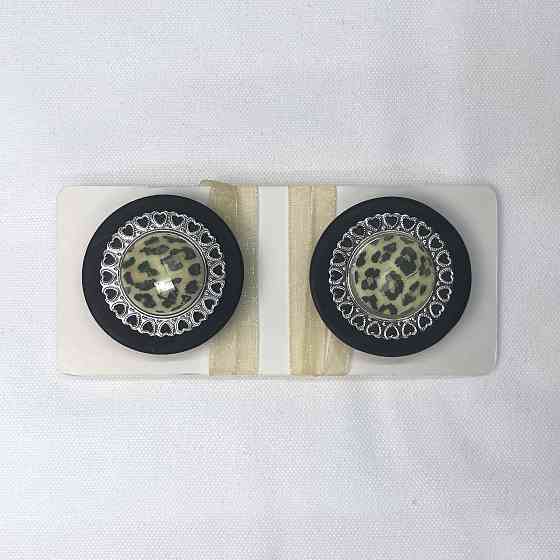 Магніти для штор і гардин Карпати набір 2 шт Чорний з сріблястим (81-147) Київ