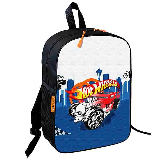 Рюкзак шкільний дитячий 36х27см Хот Вілс «Hot Wheels» з машинкою для хлопчика (00773) Київ