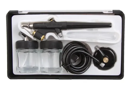 Аерограф мінімізований з нижнім скляним бачком Intertool Вінниця