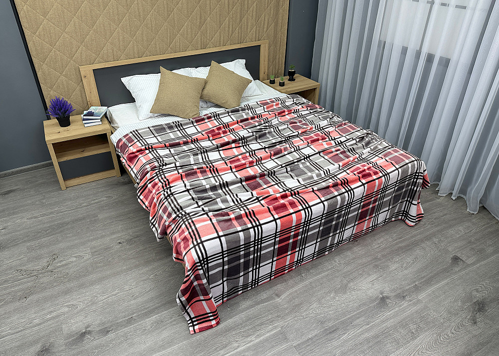 Плед-покривало Decorator WellSoft BRISTOL 200х220 см Клітинка різнобарвна (87-165) Київ - фото 8