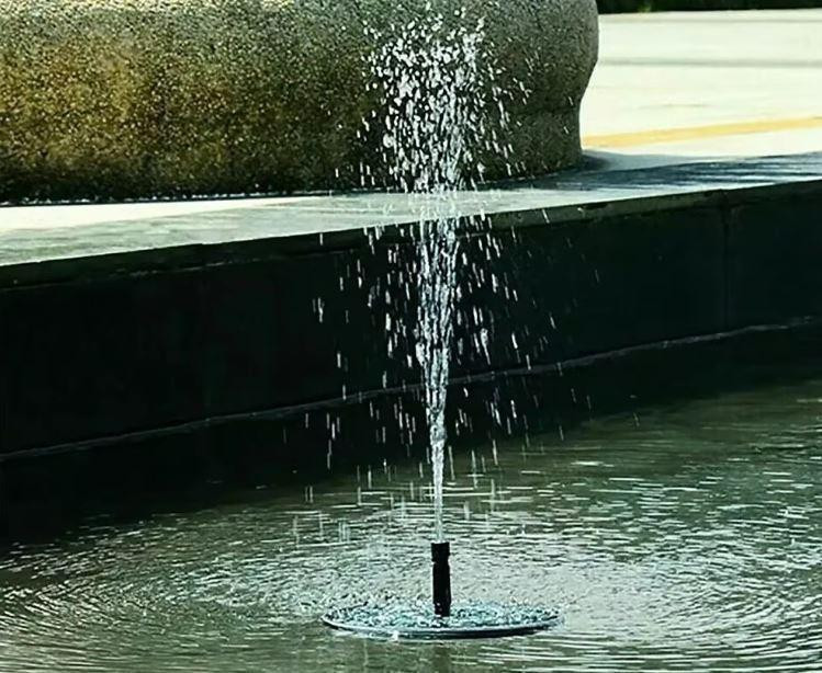 Садовий фонтан на сонячній батареї, 6 насадок 2,5вт 180мм Київ - фото 1