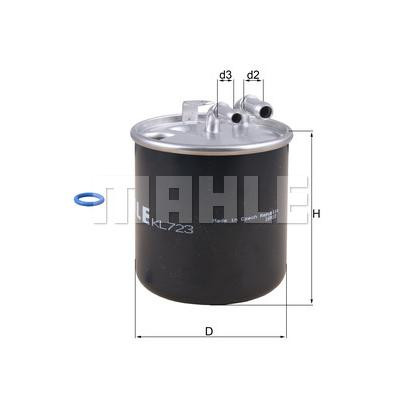 Фильтр топливный Mahle KL723D Винница - изображение 1
