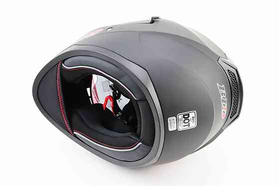 Шолом інтеграл, закритий (сертифікація DOT)+відкидні окуляри BLD-M67 М (57-58см), ЧОРНИЙ матовий Киев