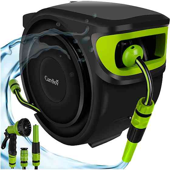 Автоматическая катушка поворотная с садовым шлангом 25 метров Gardlov (25509) Нововолынск