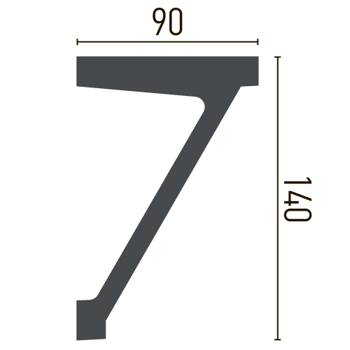 Карниз полиуретановый гладкий Gaudi Decor P 884 Днепр