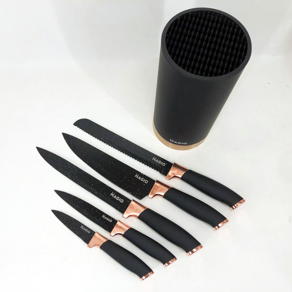 Комплект гострих ножів для кухні Magio MG-1091, Кухонний набір ножів для нарізання OM-41 Львів - фото 9