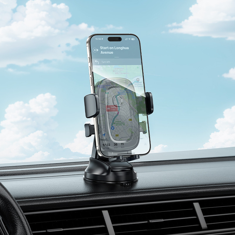 Автотримач для телефона BOROFONE BH132 Follower one-button car holder(center console) Одеса - фото 9