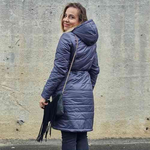 Зимняя куртка для беременных 2 в 1-сиреневая (Размер только XS) Киев