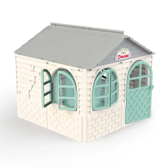 Ігровий будиночок для дітей Doloni середній 130х120х130см (Сіро-бірюзовий) Київ