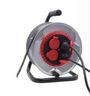 BX-757 Удлинитель на катушке 50 м, 4 розетки с заземлением, медный кабель 3×2.5 мм², мощность 2950 Вт, IP44 Одесса