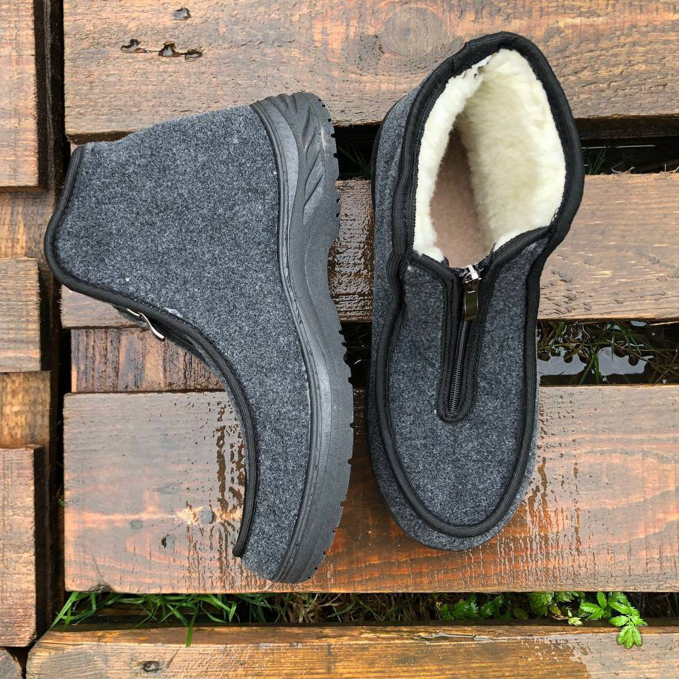 Чоловічі робочі черевики, Зручне робоче взуття для чоловіків, Бурки дедушки, Черевики робочі чоловічі JZ-49 Львів - фото 10