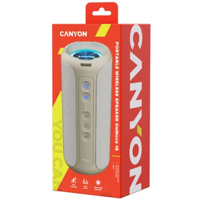 Акустическая система Canyon OnMove 15 EQ TWS IPX6 Beige (CNE-CBTSP15BG) Винница - изображение 8