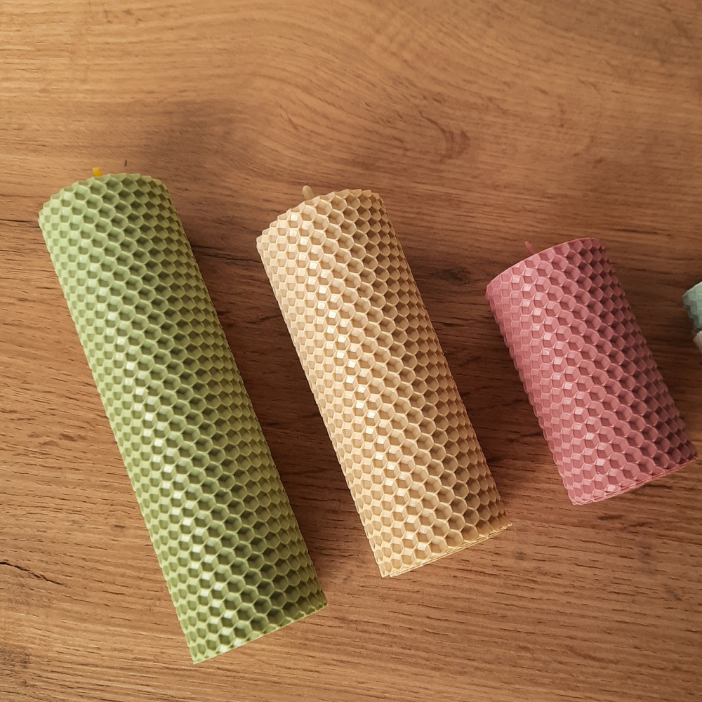 Набор свечей из вощины ассорти Царство Мёда 8,5 см. 13 см, 17,5 см Одесса - изображение 4