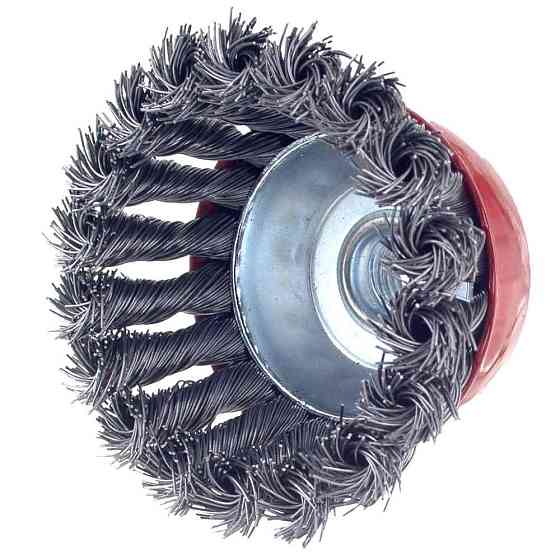 Чашеобразная проволочная щетка Ø85 мм M14×2 мм (стальная витая) SIGMA (9026081) Ровно
