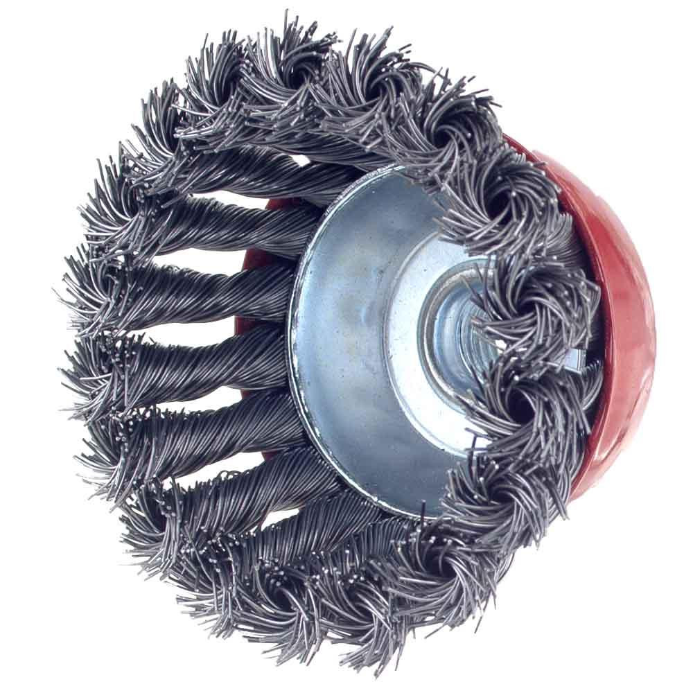 Чашеобразная проволочная щетка Ø85 мм M14×2 мм (стальная витая) SIGMA (9026081) Ровно - изображение 4