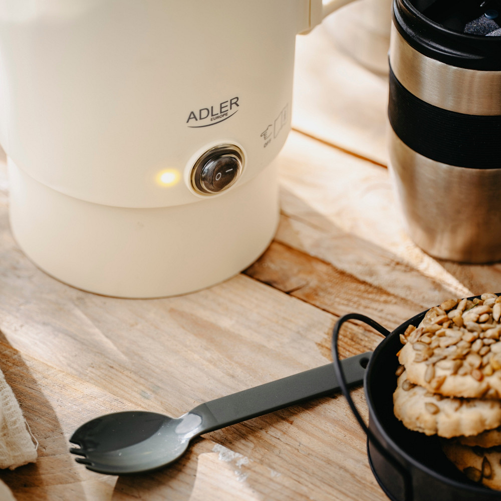 Електрочайник Adler AD 1388b дорожній 650Вт/ 0.8л/ подвійні стінки/ автовимкнення/бежевий Вінниця - фото 11