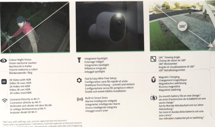 Камера відеоспостереження ARLO Wi-Fi IP Pro 4 Spotlight Київ - фото 5