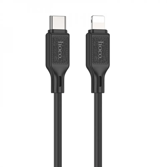 Кабель HOCO X90 Cool silicone PD charging data cable for iP Black Київ