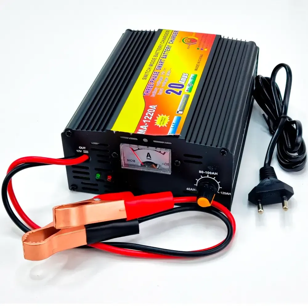 Зарядний пристрій для акумулятора BATTERY CHARGER 20A MA-1220A: імпульсний автозарядник 12V 20A з дисплеєм Одеса - фото 7